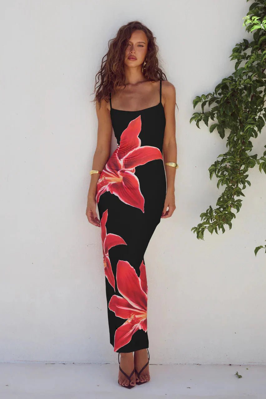 Riviera Luxe Floral Dress - Lena Muse